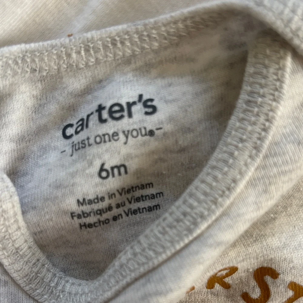 Carter's Festive My First Turkey Day Thanksgiving Outfit Set Onesie Pants Brown